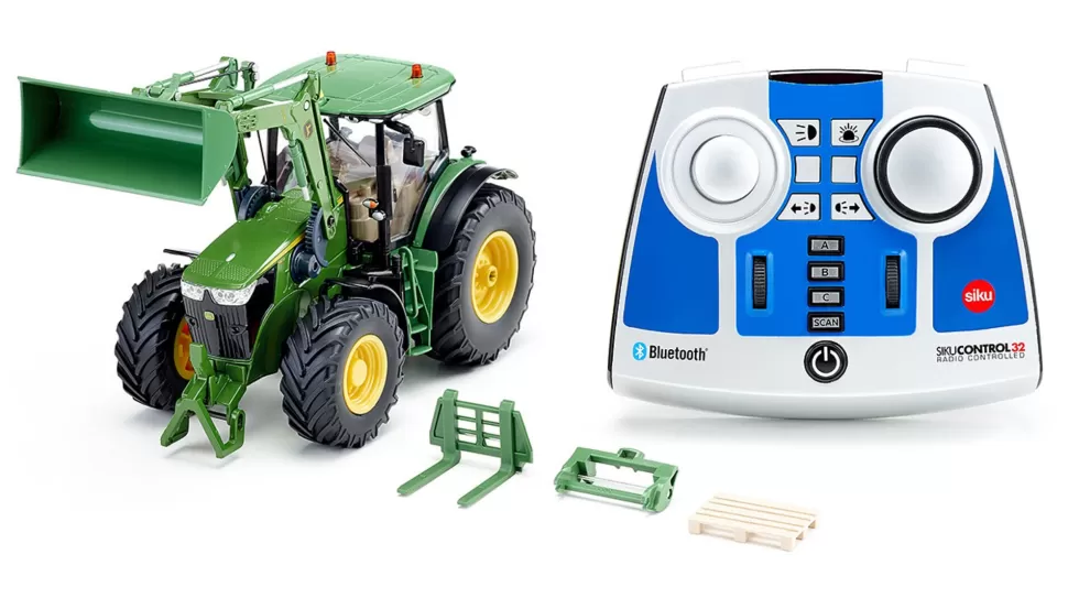 Siku John Deere 7310R mit Frontlader Bluetooth Fernsteuermodul und App-Steuerung Cheap