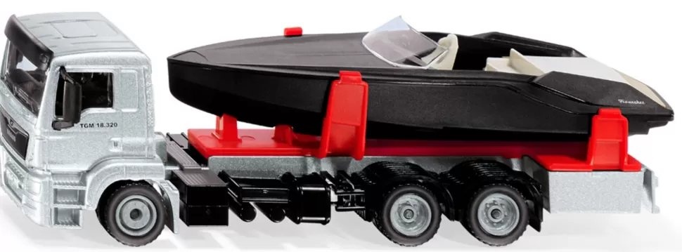 Siku MAN LKW mit Motorboot New
