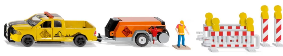Siku RAM 1500 mit Kompressoranhänger Best Sale