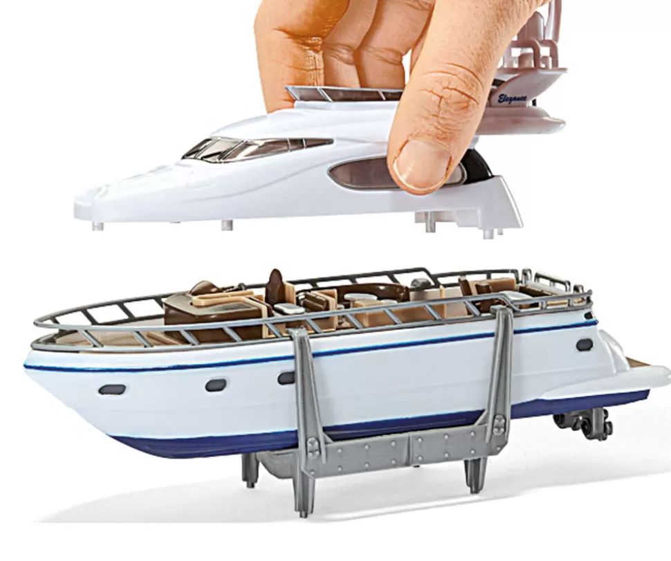 Siku Schwertransport mit Yacht Best