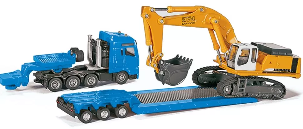 Siku Schwertransporter mit Tiefbettauflieger Flash Sale