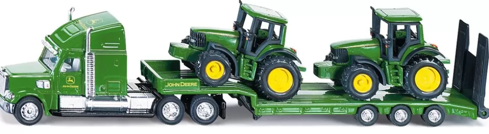 Siku Tieflader mit John Deere Traktoren Hot