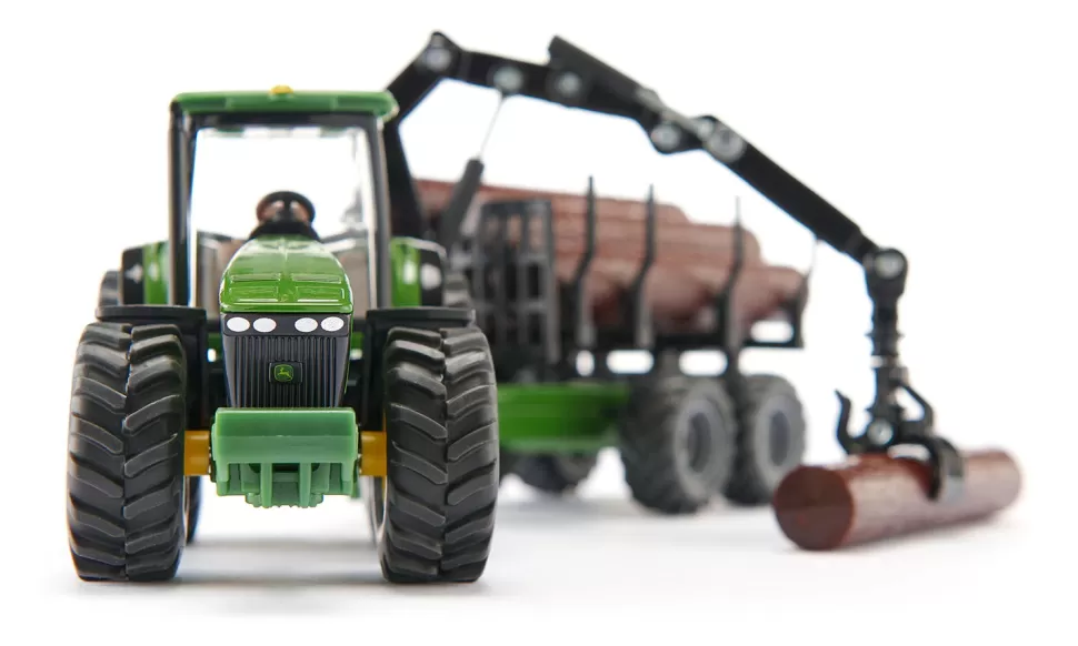 Siku Traktor mit Forstanhänger Flash Sale