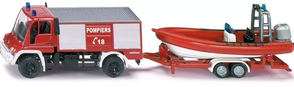 Siku Unimog Feuerwehr mit Boot Online