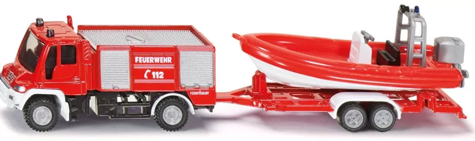 Siku Unimog Feuerwehr mit Boot Sale