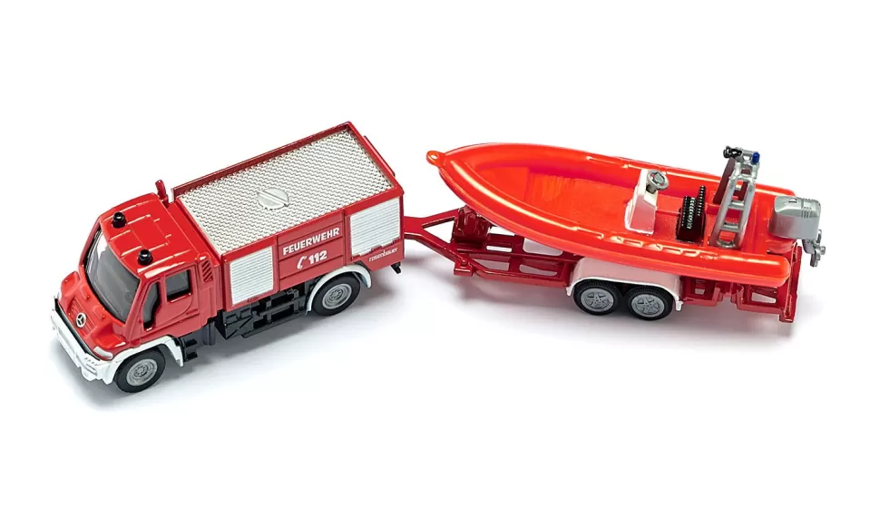 Siku Unimog Feuerwehr mit Boot Sale