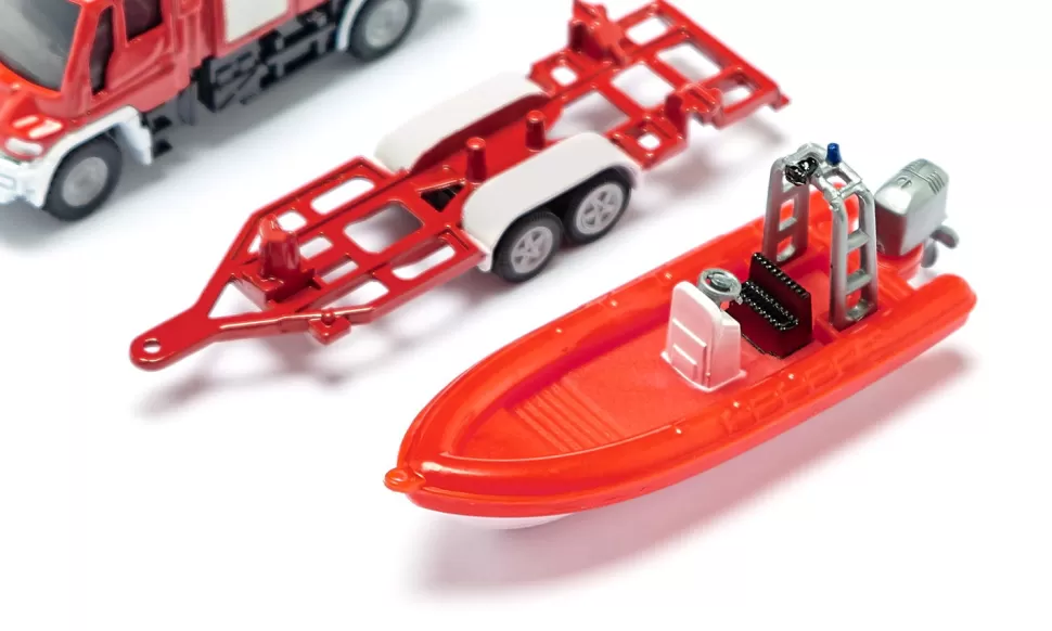 unimog_feuerwehr_mit_boot_2.webp Siku Unimog Feuerwehr mit Boot Sale